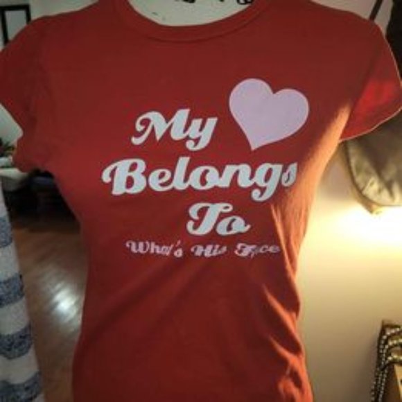 rue 21 shirts large my heart belongs too... - Picture 1 of 3